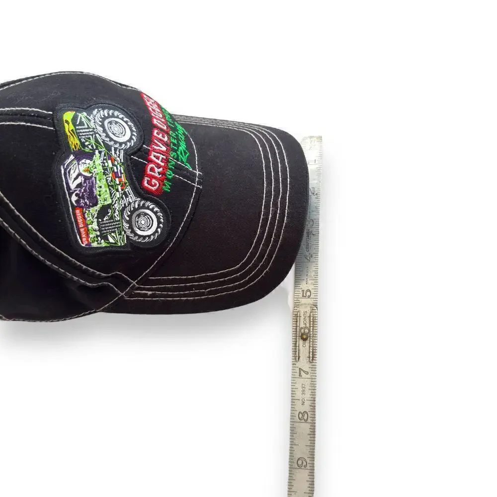 Grave Digger Monster Truck Racing Strapback Hat Monster Jam Patch Embroidered